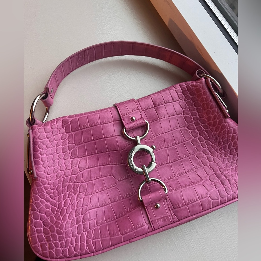 Crocodile pink, Dolce & Gabbana shoulder bag